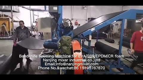 Bandknife Splitting Machine for foam EVA/PE/EPDM/SBR/CR