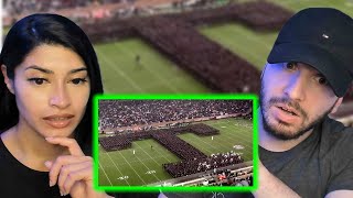 Brits React to Fighting Texas Aggie Band Halftime Drill