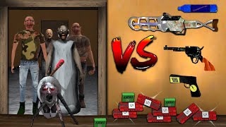 Using All Weapons to Kill Spidermom in The Twins With Granny Grandpa