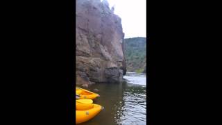 Jumping off a 27 foot cliff for Patrick's 27th Birthday!