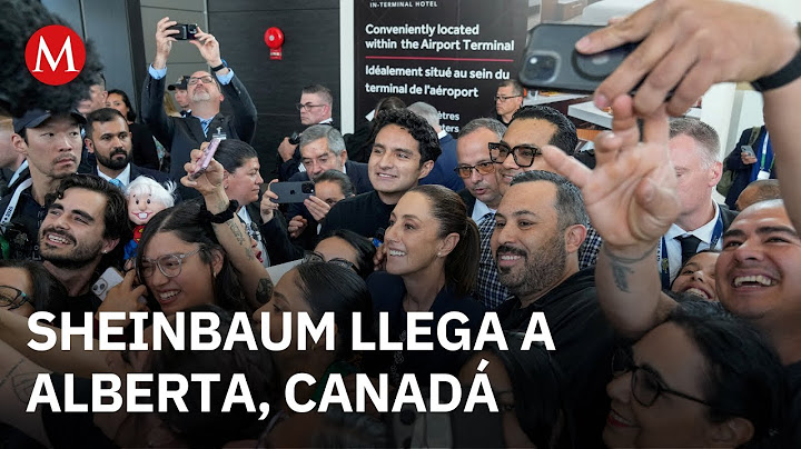 Claudia Sheinbaum arrives in Canada for her participation in the G7 Summit