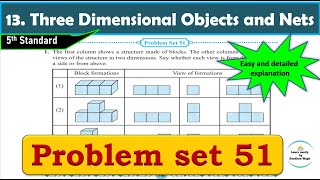 Problem set 51 | Three Dimensional Objects and Nets | Chapter 13 | 5th standard | Maths Net Worth