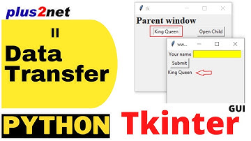 Passing data between child and parent window in Tkinter Toplevel