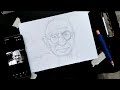 I draw gandhi ji 😍.       Part-1(outline)step by step