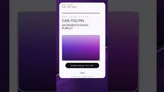Can you pin Sacramento Kings Purple? #Shorts