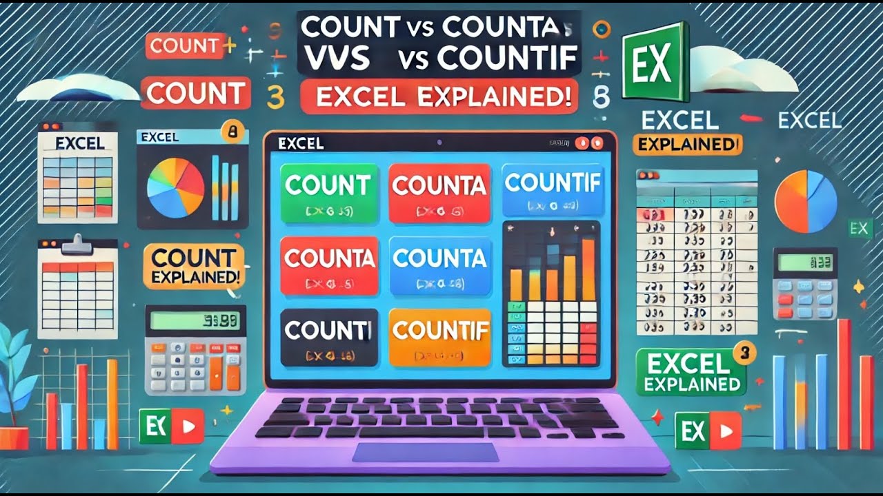 "COUNT, COUNTA & COUNTIF in 60 Seconds ⏳ | Excel Quick Tutorial 📊⚡"# ...