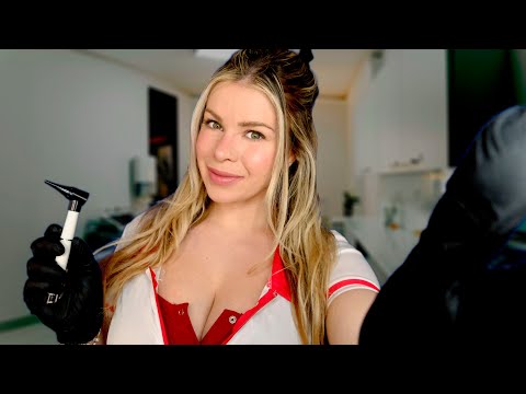 ASMR RELAXING NURSE EXAM 🏥 (Ear to Ear, Up Close, Caring)