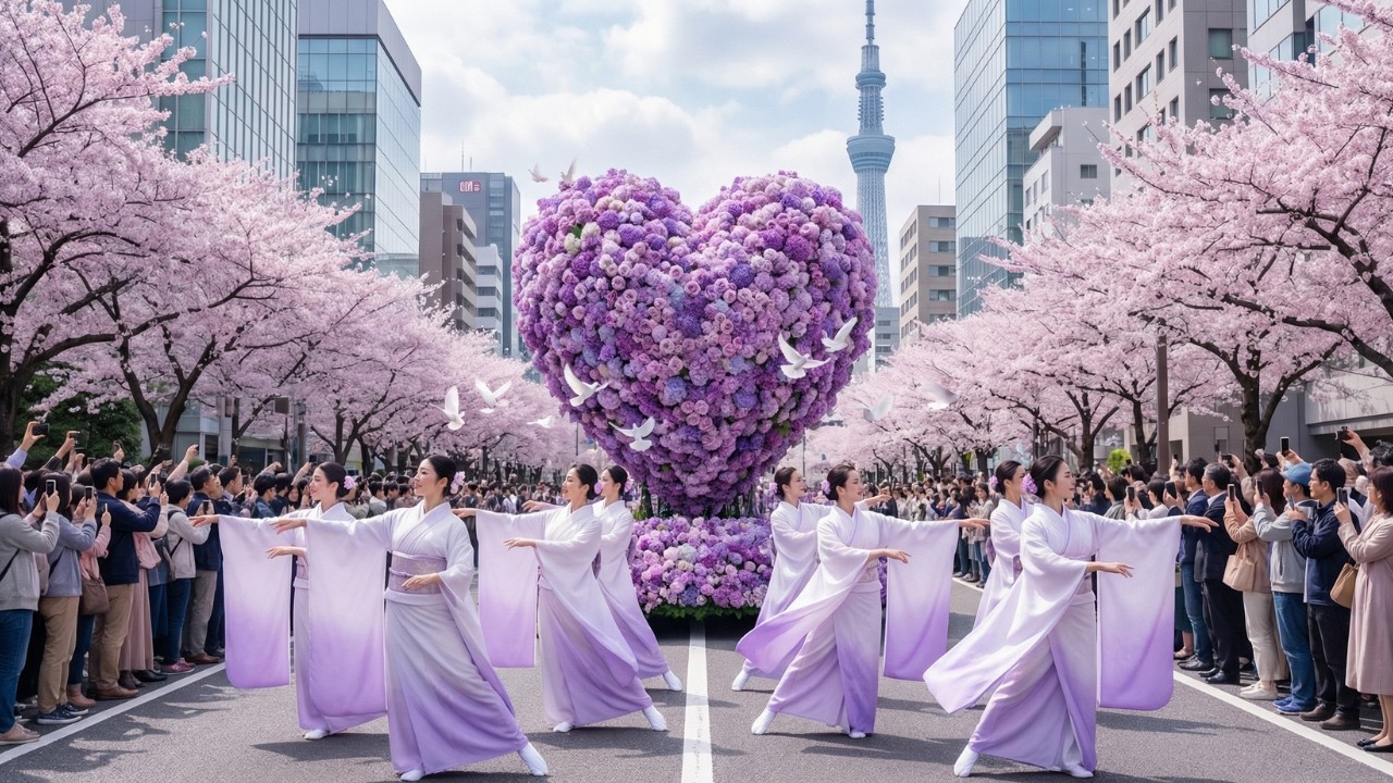 Japan New Year Float Parade 2026 | Giant Floats of Famous Symbols in an Anime Dream World 4K