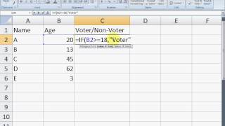 Microsoft Excel 2007 Tutorial in Bengali (Part 3) Use if function excel