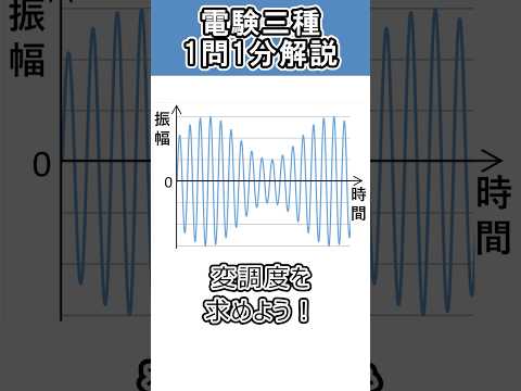 【電験三種】振幅変調の変調度は？#Shorts