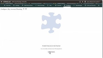 Configuring Key Account Planning in Oracle Sales Planning