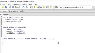 DDL con PostgreSQL