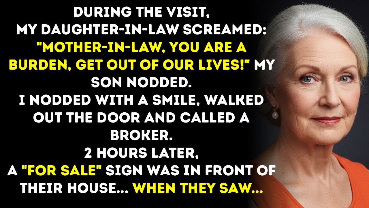 "You’re a burden. Pack your bags and leave us in peace." My daughter-in-law spat the words across the dinner table, her face twisted with contempt I had somehow ignored for five years. I looked to...