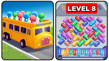Bus Out Level 8 Game Walkthrough || Bus Out - Bus Jam Puzzle Game