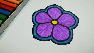 wood violet coloring pages