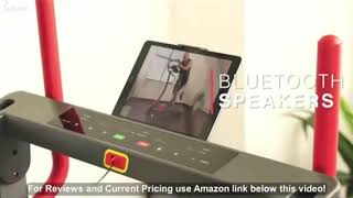 Sunny Electric Treadmill, LCD and Pulse Monitor, Bluetooth, and USB Charging - SF-T7909