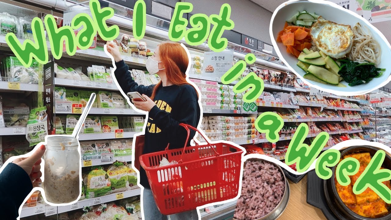 what i eat in a week in seoul korea vlog 🥬grocery shopping and my tiny ...
