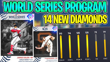 WORLD SERIES PROGRAM! 99 SOLER! 14 NEW DIAMONDS! PLAYOFF COLLECTION? MLB The Show 21 Diamond Dynasty