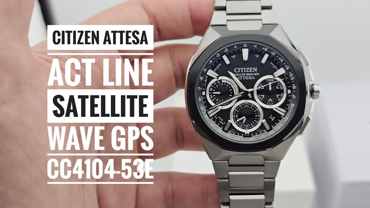 Citizen Attesa ACT Line Satellite Wave GPS CC4104-53E - YouTube