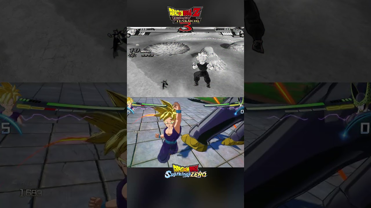 SSJ Teen Gohan Rush Attack Comparison   BT3 Vs Sparking ZERO