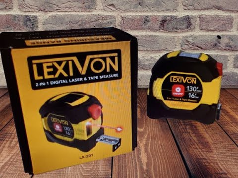 LEXIVON 2 in 1 Digital Laser Tape Measure | 130ft/40m Laser Distance Meter Display on Backlit LCD Screen with 16ft/5m Autolock Measuring Tape | ft