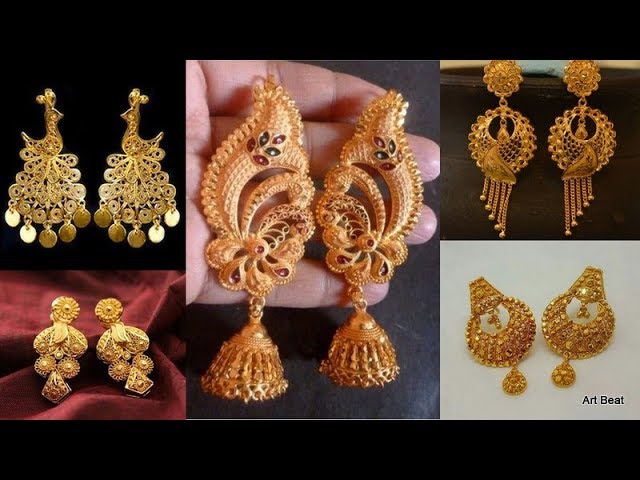 Plain Gold Earrings - Minimalistic and Elegant Designs | Shop Now –  Jewelegance