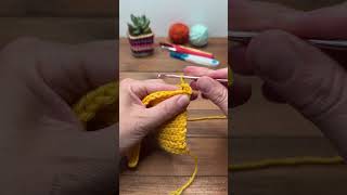 Crochet row tutorial for beginners 💖 #crochet #crafts