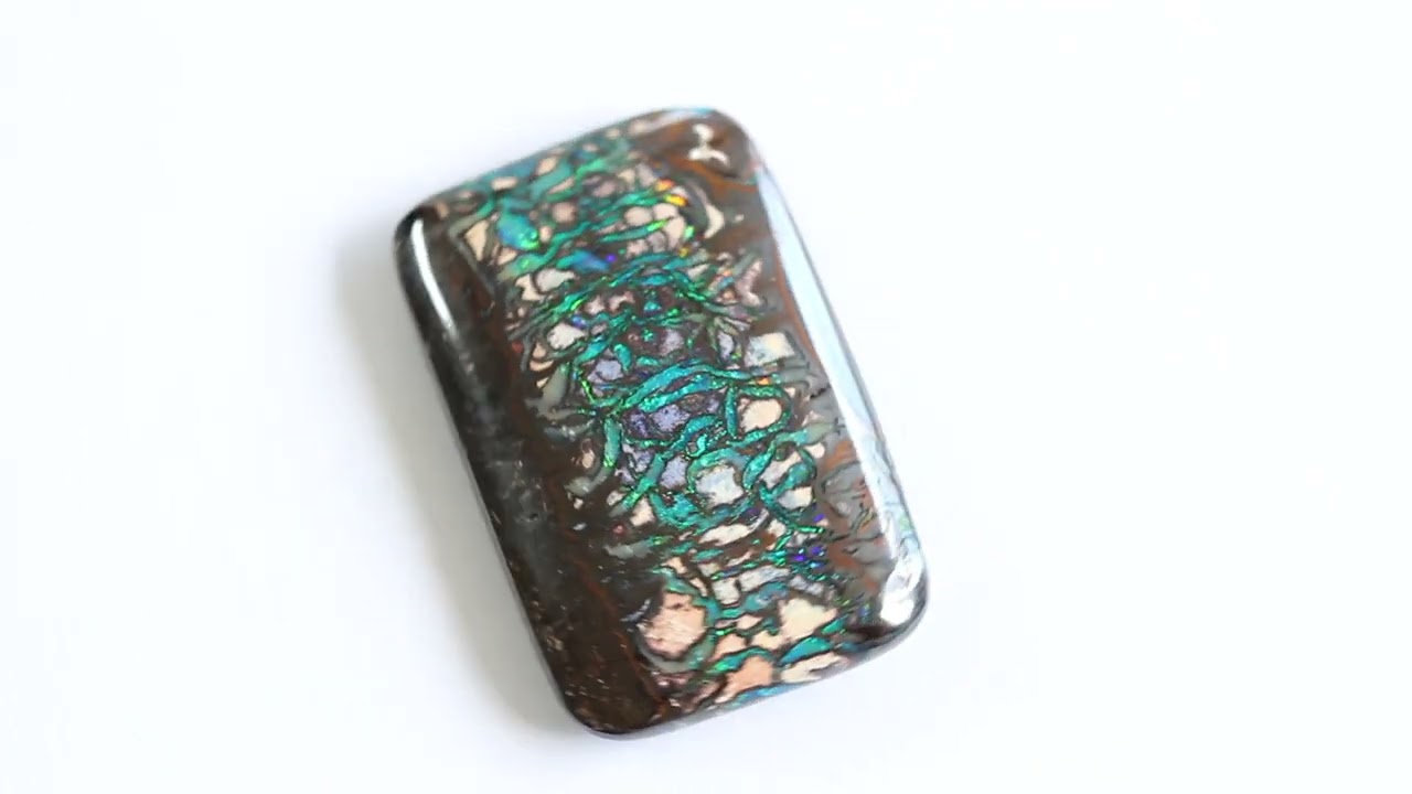 Natural solid boulder opal loose stone 44.98ct (Front)
