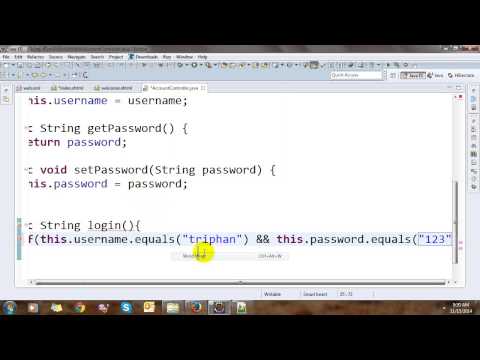 Create Login Validation with JSF (Java Server Faces)