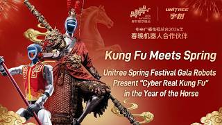 Unitree Spring Festival Gala Robots – G1 Kung Fu Cluster & H2 Monkey King Cloud Performance