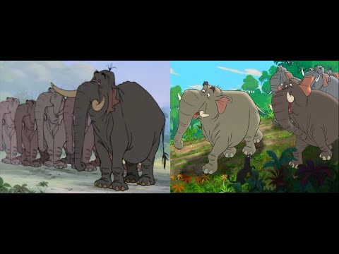 Elephants (the Jungle Book 1 and 2)