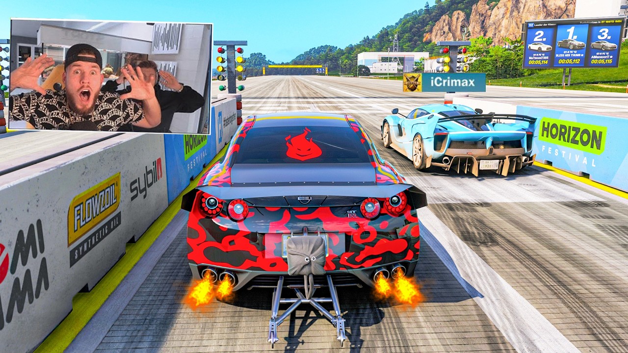 RENNEN gegen iCRIMAX mit 3000 PS NISSAN GTR! Forza Horizon 6