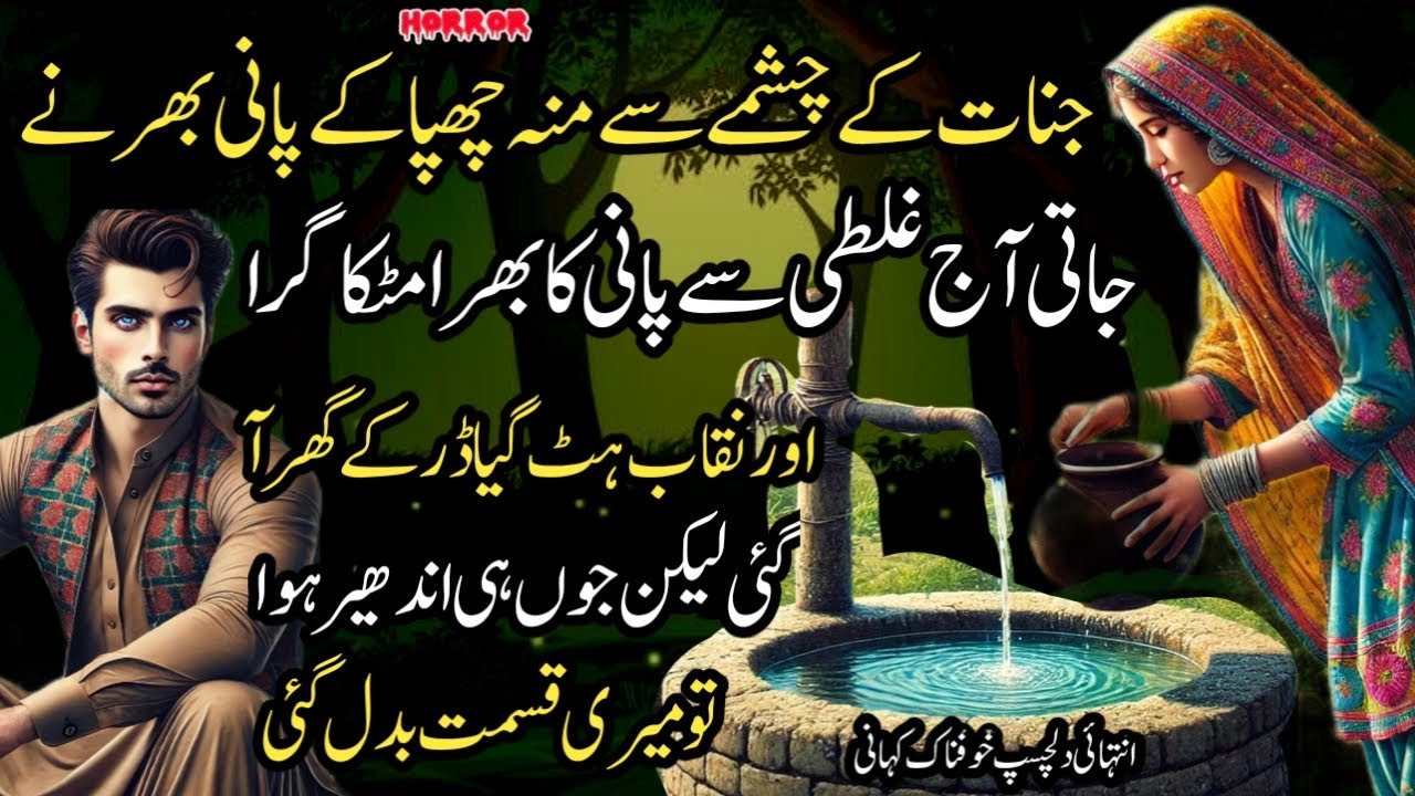 Jinnat K Chashmay Say Muh Chupa K Pani Bharnay Jati Aj Ghalti Say Pani Ka Bhara Matka Gira Aur Niqab