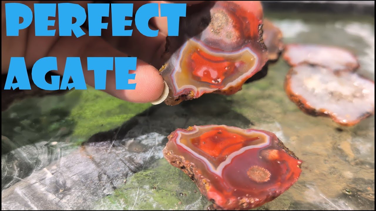 Cutting Open Malawi Agate 