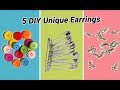 5 DIY stunning earrings making at home