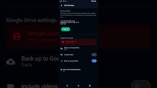 App chat security, Backup and Restore chat