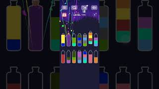 Water sort puzzle level 111 #games #puzzlegame #gameplay #gaming #mobilegame #yourgamer1995