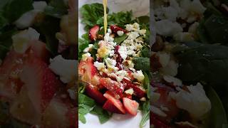 Strawberry & Feta Salad #healthyrecipes #lunchideas