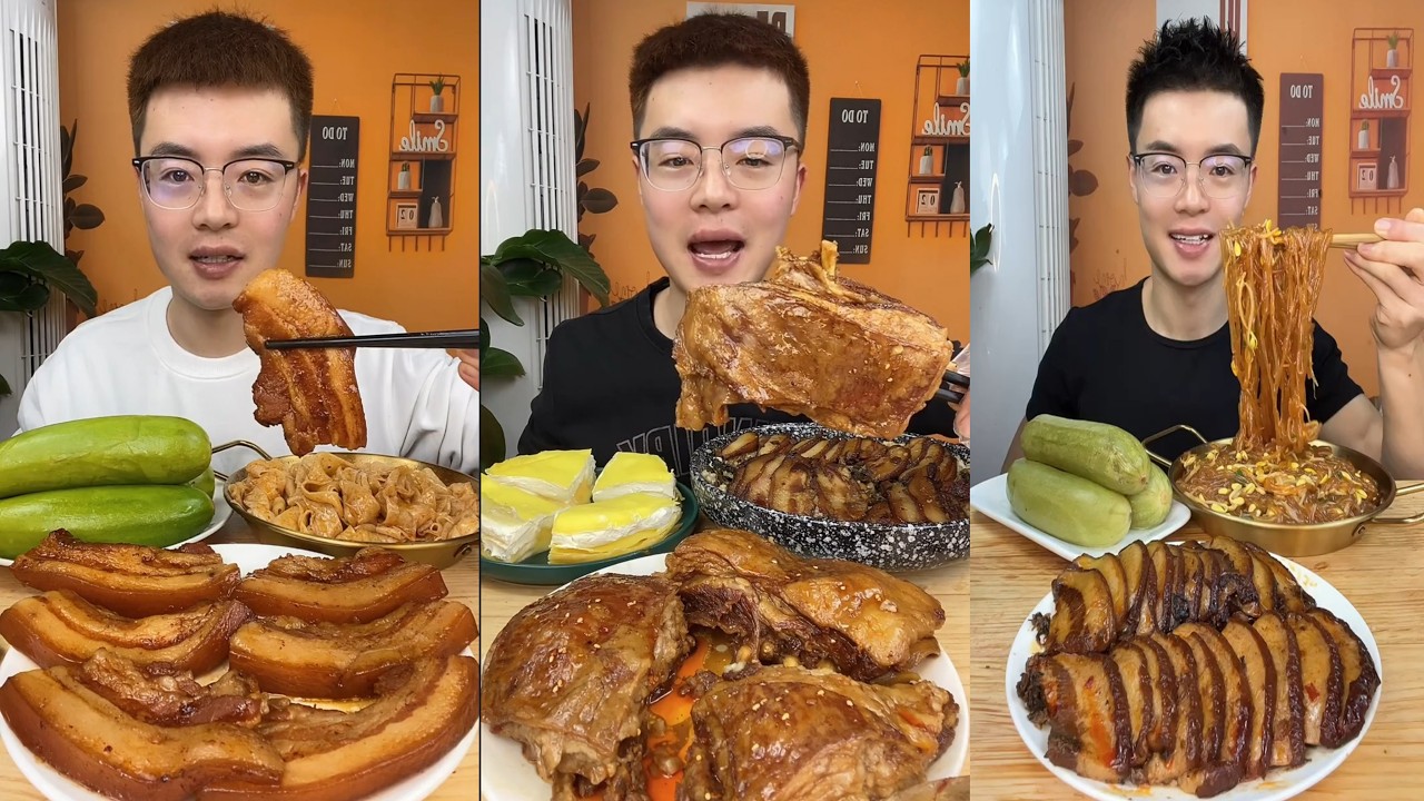 【ASMR】【MUKBANG】東坡肉 BRAISED PORK BELLY | EATING SHOW |CHINESE MUKBANG |食べ |吃播 FANG ASMR #咀嚼音 #207