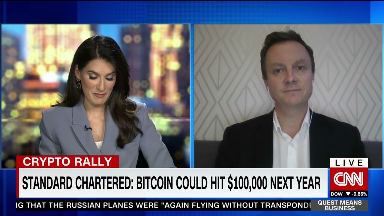 Standard Chartered: Bitcoin could hit $100,000 next year