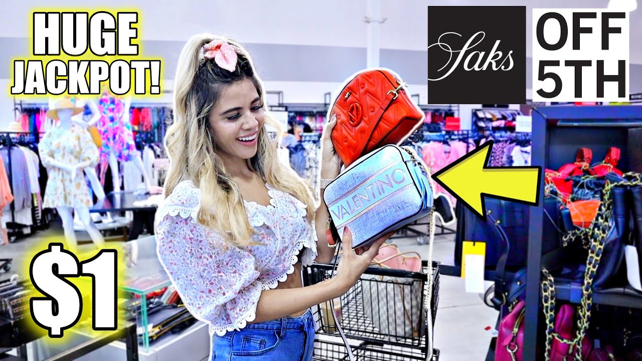 LUXURY SHOPPING AT SAKS OFF 5TH! Gucci, Valentino, Louis Vuitton, & MORE! 