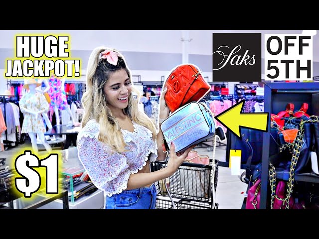 LUXURY SHOPPING AT SAKS OFF 5TH! Gucci, Valentino, Louis Vuitton, & MORE! 