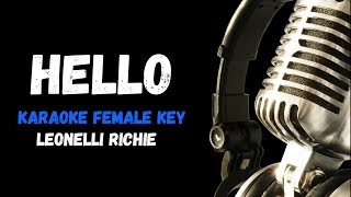 Hello Karaoke Version Female Key By Lionel Ritchie