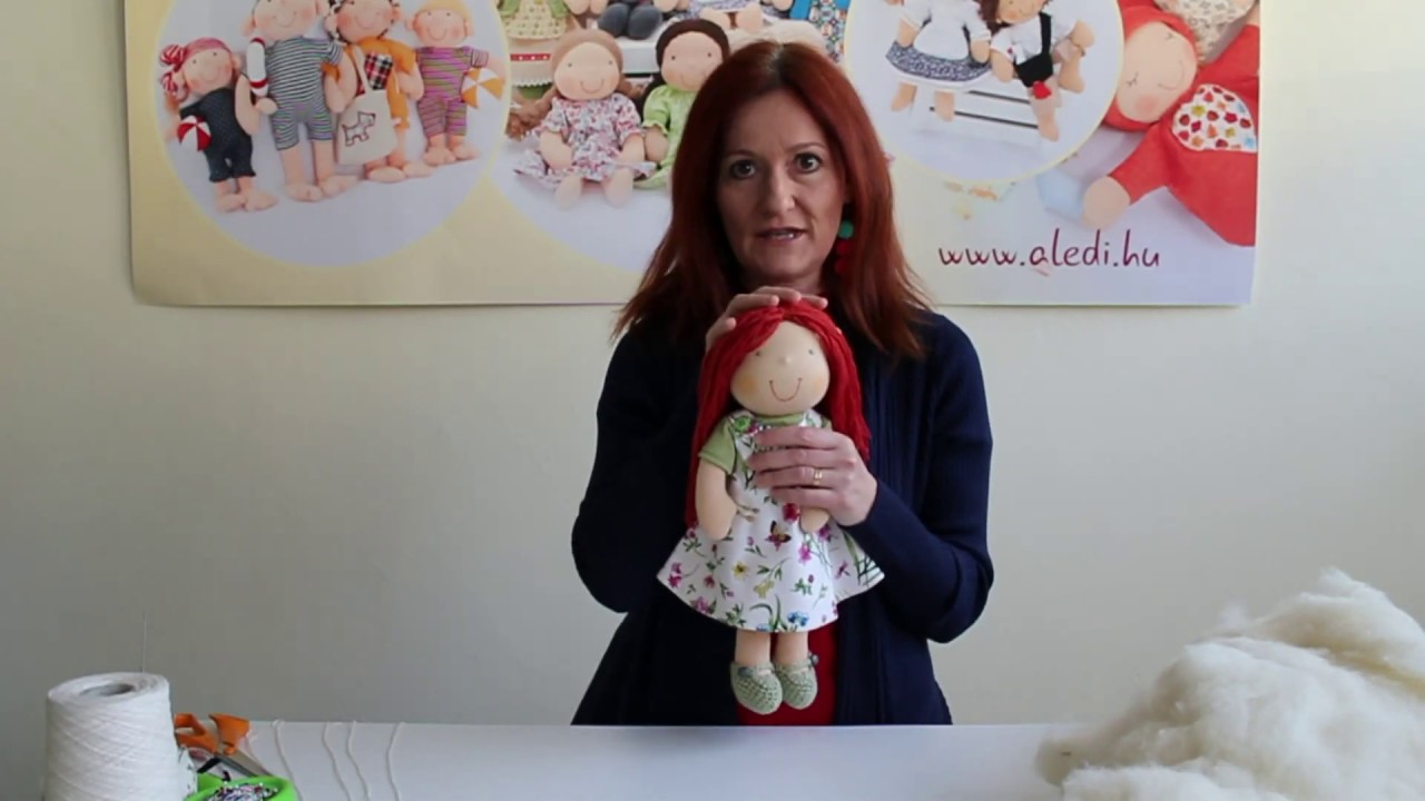 Waldorf baba fej készítése - Aledi