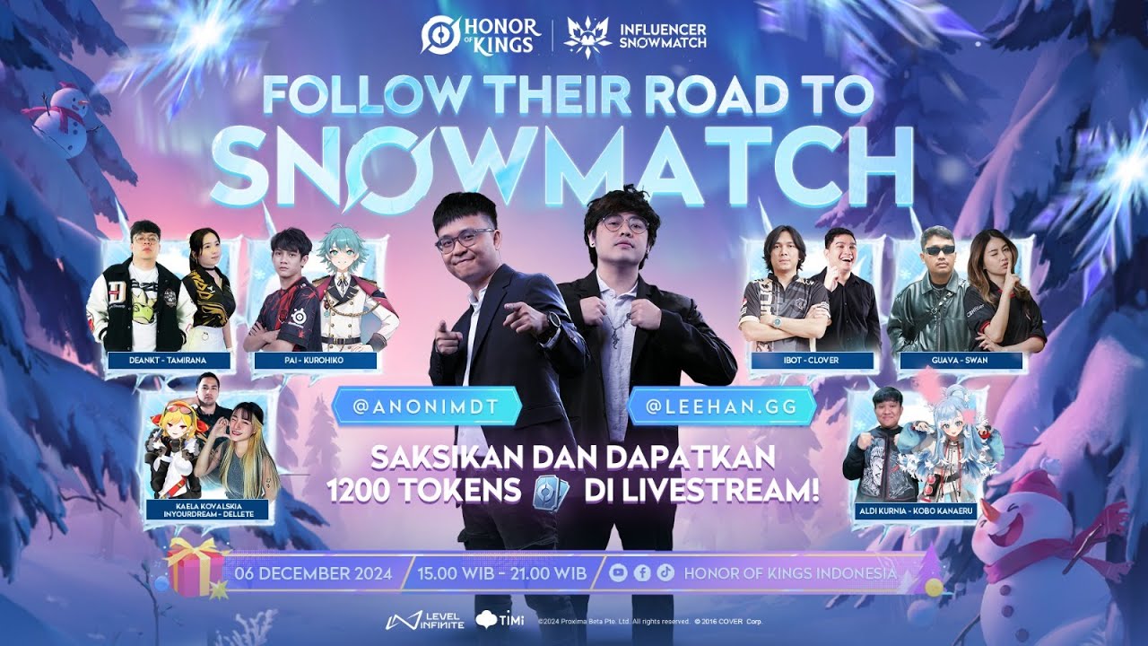 Snowmatch HONOR OF KINGS INFLUENCER SNOWMATCH - PRACTICE MATCH - YouTube