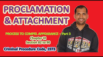 Proclamation & Attachment | Process to Compel Appearance | Section 82 to 90 | CrPC