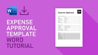 Expense Approval Request Form Template | Microsoft Word Tutorial [FREE DOWNLOAD]
