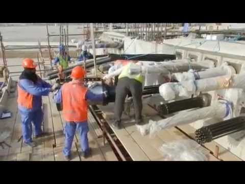 Bridge Deck Post tensioning - YouTube