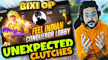 Faster than Chinese Players BIXI OP Dominating Conqueror Lobby in BGMI Gameplay| REACTING ON BIXI OP