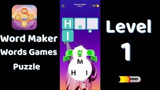 Word Maker Level 1 Answers | Words Games Puzzle | Go Answer screenshot 5